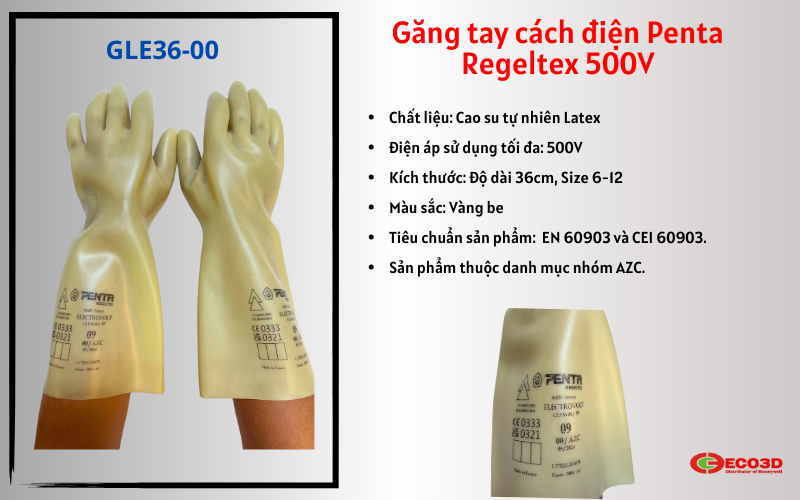 Găng tay cách điện Penta Regeltex 500V